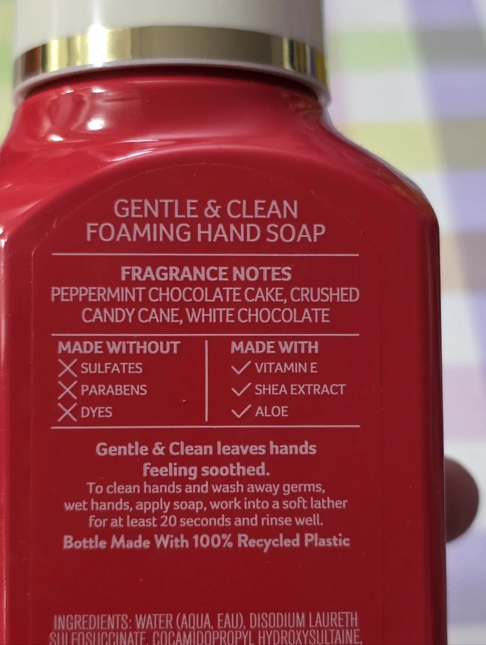 Bath & Body Works Peppermint Bark Truffle Gentle Foaming Hand Soap 8oz NEW Rare